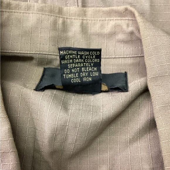 RedHead Mens XL Button-Up Tan Shirt With Deer Embroidery RipStop Performance - Picture 5 of 7